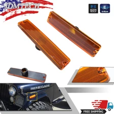 2X Side Marker Light Left or Right for Jeep Wrangler YJ 1987-1995 Amber 56001424