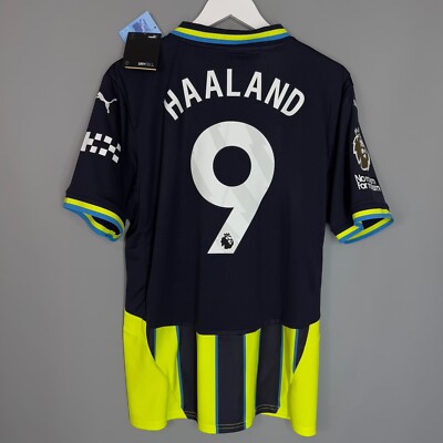 NWT MANCHESTER CITY 2024 2025 AWAY FOOTBALL SHIRT JERSEY EPL #9