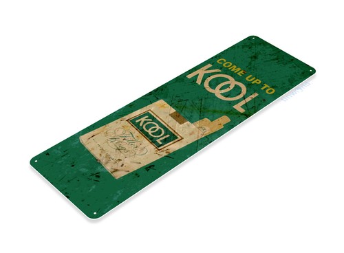 SIGNO DE ESTAÑO Kool Cigarrillos Signo de metal Cigarro Bar Smoke Shop Decoración B574 - Imagen 2 de 2