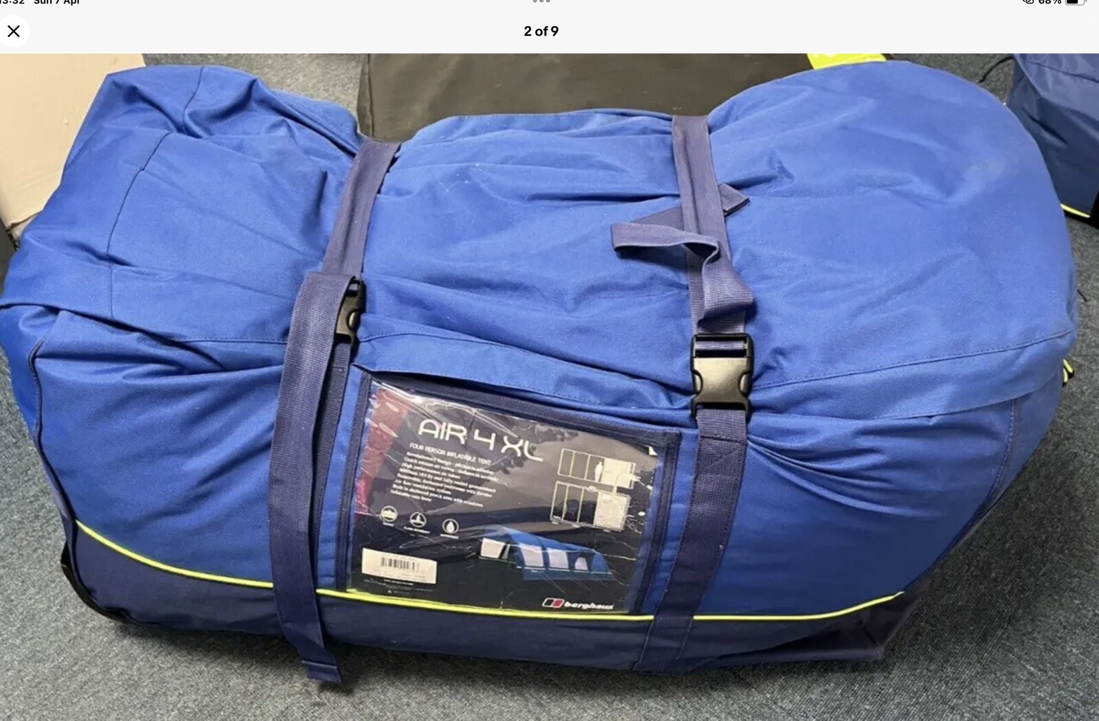 Berghaus Air 4XL Inflatable 4 Person Tent & Footprint eBay