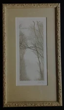FRANKLIN GALAMBOS Stunning Hand Tinted Original Etching SIGNED Ltd. Ed. Framed
