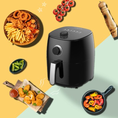 Airfryer Heißluft Fritteuse  1400W 30-Min-Time Max 200°C ohne Öl Backen smart