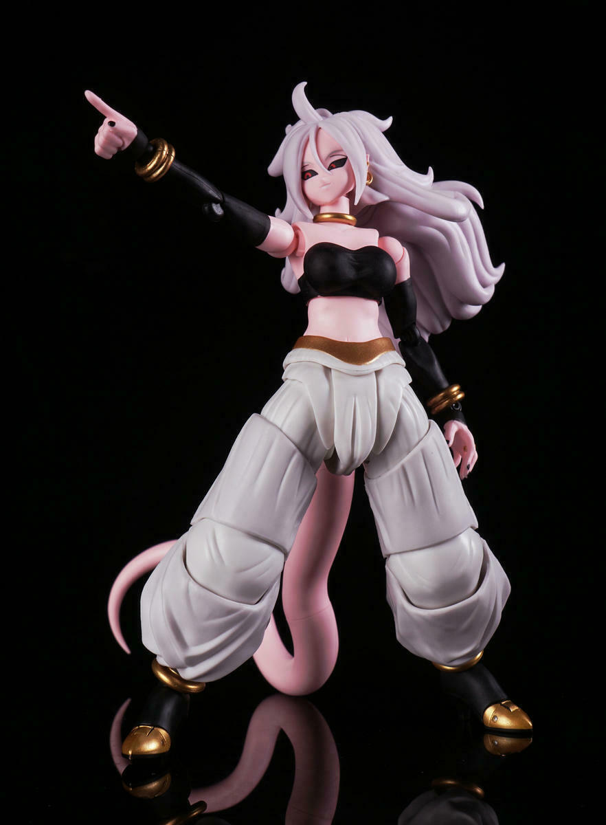 Anime Dragon Ball Z Gals Android NO 21 Majin Buu Lady Ver. PVC Action  Figure Manga Statue Collectible Model Toys Doll Gifts 22CM