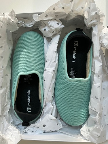 Mahabis Sommer Hausschuhe 36 Aqua Neu mit Karton