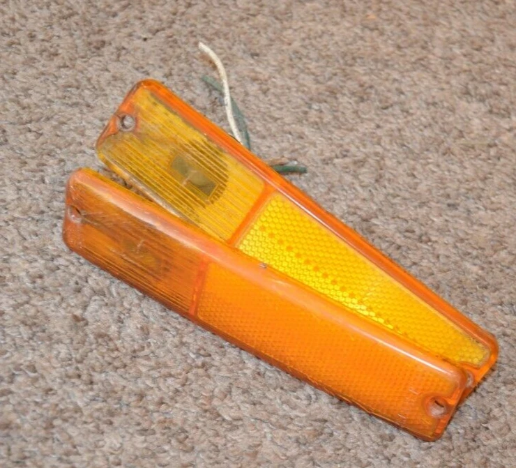 1980-1982 JEEP J10 J20 SIGNAL MARKER CORNER PARKING LAMPS LIGHTS SET TRIM USED Foto 2 de 4