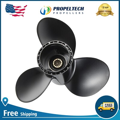 11 1/4x15 Outboard Boat Propeller for Suzuki 35hp 40hp 50hp 60hp 65HP 13 Spline