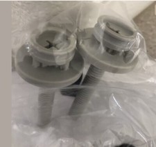 2-2pk Universal Plastic Toilet Seat Hinge Bolt Screws ONLY,for Top Mount Seats