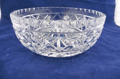 De colección Waterford PIEZA DE PERÍODO LG Cristal Centropieza Tazón Regalo Corte Cruzado - Imagen 9 de 11