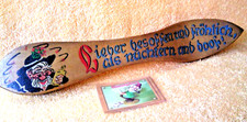 Toller Flaschen&ouml;ffner DDR Handarbeit Holz 35 cm Top Deko Fr&ouml;hlicher Spruch Bier