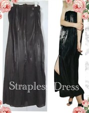 ZARA Black Strapless Crinkled Dress S/Small(runs big), NWT $169