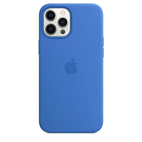 Véritable Apple IPHONE 12 Pro Max Silicone Étui Avec Magsafe - Capri Bleu - Neuf - Photo 5 sur 7