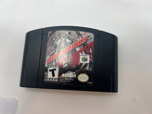 Armorines Project SWARM Authentic Nintendo 64 N64 Complete In Box - Picture 2 of 4