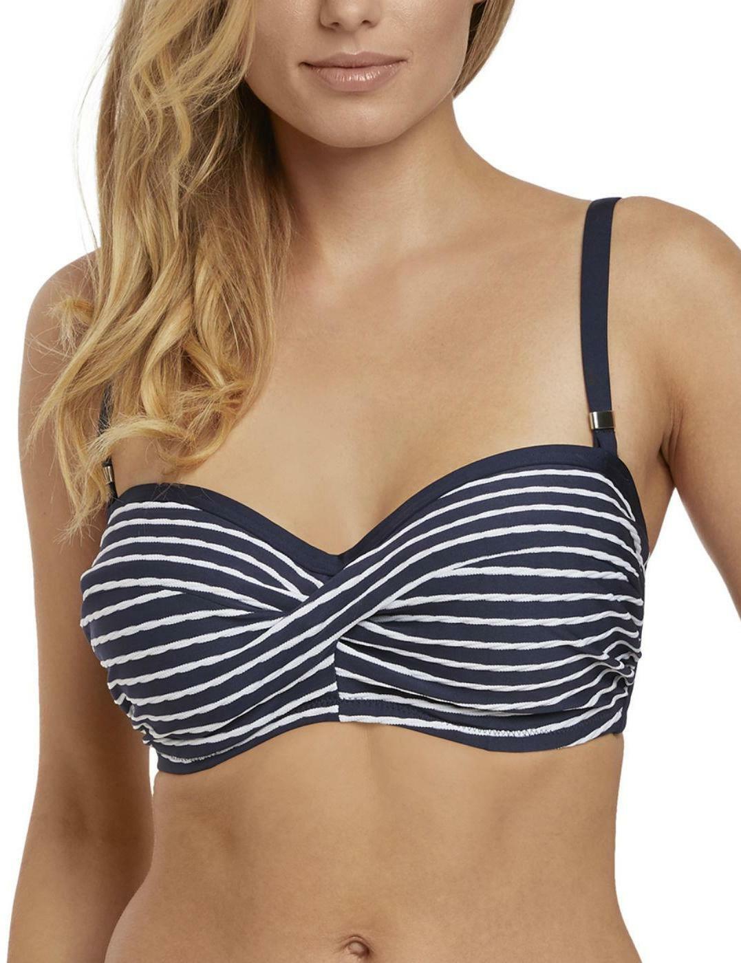 Fantasie San Remo Underwired Twist Bandeau 6504 Multiway Straps Ink Blue