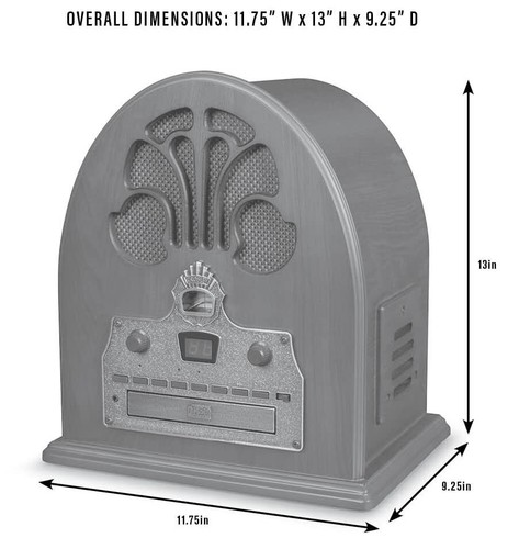 Crosley Cathedral Bluetooth Radio CD Player Vintage Design AM FM Speakers - Picture 8 of 8