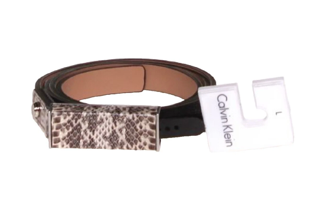 Женские ремни с анималистическим принтом Calvin Klein