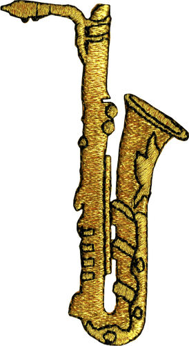 Patch - Saxophone Instrument Brass Band Jazz Embroidered Sew Iron On 22011 - 第 1/1 張圖片