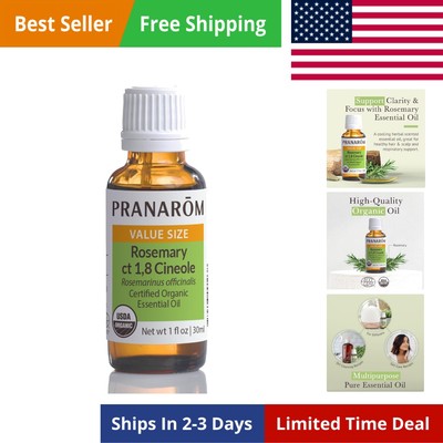 30ml USDA Organic Rosemary Essential Oil - Versatile Aromatherapy & Hair Care