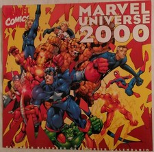 Calendario Marvel Universe 2000 Panini Bookstore n 69 Fantastici 4 Avengers Thor