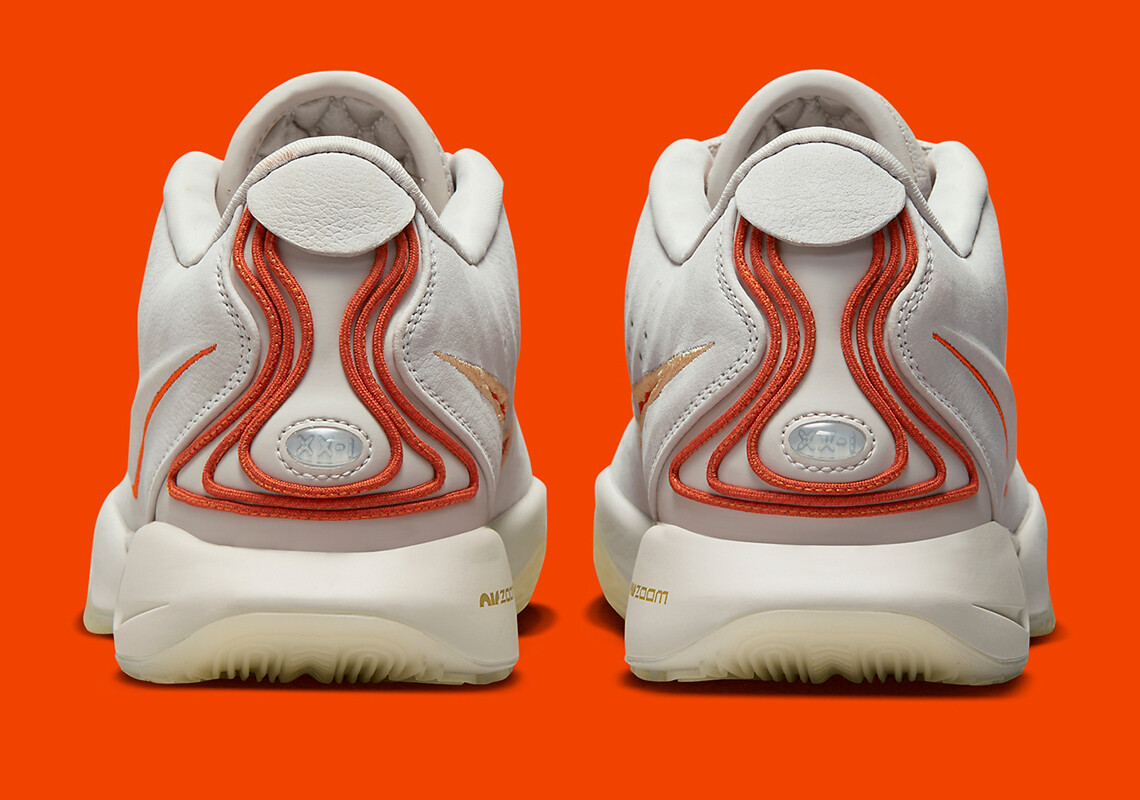 Nike LeBron XXI 21 Akoya Light Bone Campfire Orange FV2345-001 sz