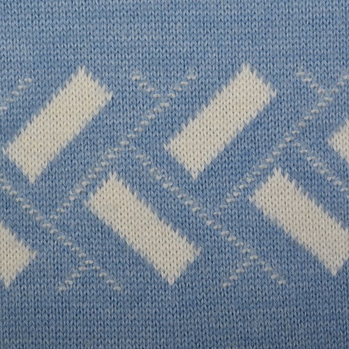 XS Courreges Blue Sweater Dress 1970s French Wool Knit Long Sleeves Winter VTG - Picture 9 of 10