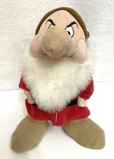 DISNEY STORE exclusive Grumpy Dwarf Free Standing Plush Stuffed Doll Snow white