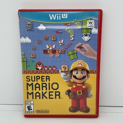 Super Mario Maker Nintendo Wii U Game Complete