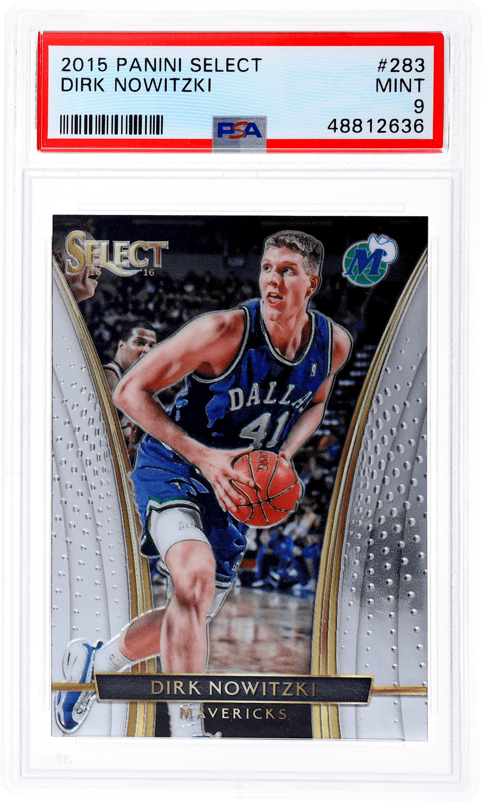 2015 Panini Select Dirk Nowitzki #283 PSA 9