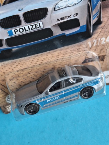 BMW M5 Police 🔥 Matchbox 17 / 24 Germany METAL Mattel - Picture 2 of 2