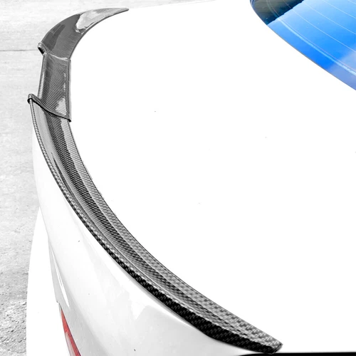 54'' Carbon Fiber Pattern Car Trunk Spoiler Wing For BMW E46 E90 3 Series Etc - Picture 9 of 13