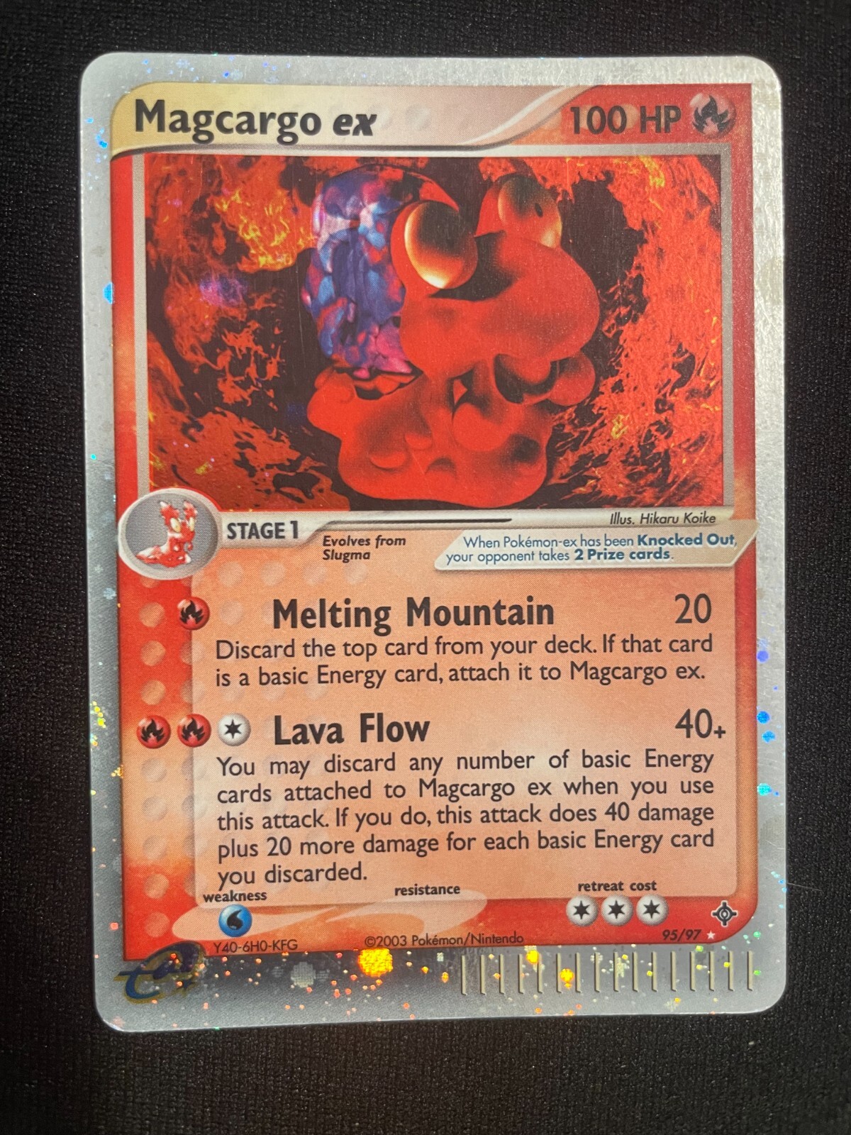 Magcargo ex 95/97 | 2003 Pokemon EX Dragon Holo | LP
