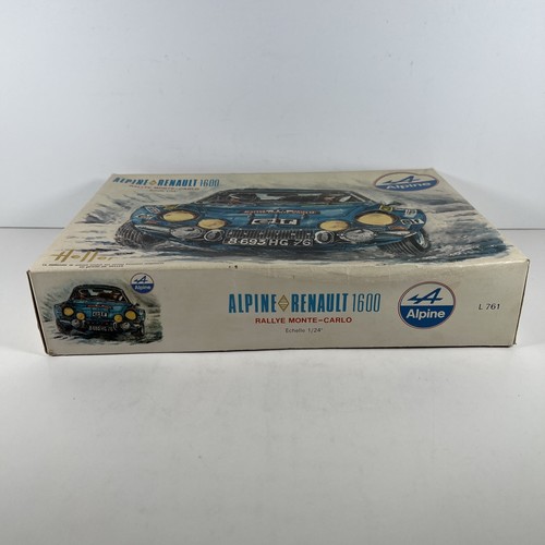 Heller Alpine Renault 1600 Rally Monte Carlo 1:24 Model Kit # L761 Sealed Parts - Picture 2 of 10