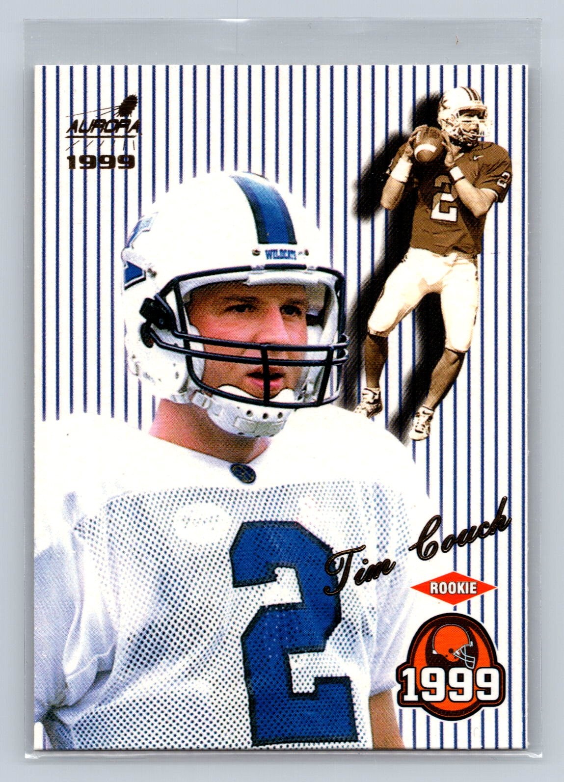 1999 Pacific Aurora #36 Tim Couch Pinstripes Rookie