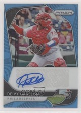 2020 Panini Prizm Rookie Mega Box Carolina Blue 18/50 Deivy Grullon Auto 1u6