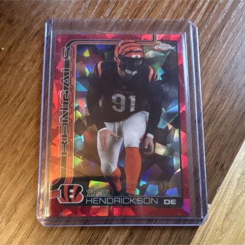 Topps 2025 Chrome Sapphire Trey Hendrickson #65 Bengals 1/5