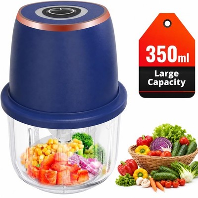 Electric Garlic Chopper 350ml, Powerful Portable Mini Food Processor, 1 Head ...