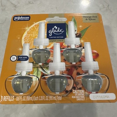 Glade PlugIns Refills Air Freshener, Orange Zest & Clove, Scented Essential Oil