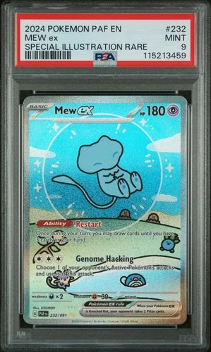 2024 POKEMON PAF EN-PALDEAN FATES SPECIAL ILLUSTRATION RARE #232 MEW EX PSA 9