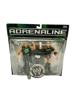 Jakks Adrenaline Series 24 WWE SHAWN MICHAELS & TRIPLE H Action