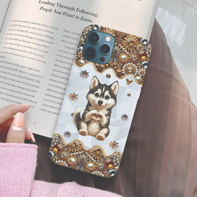 #ad Personalized Siberian Husky Dog Tough Phone Case Cover iPhone 17 16 15 14 13 12 $21.99