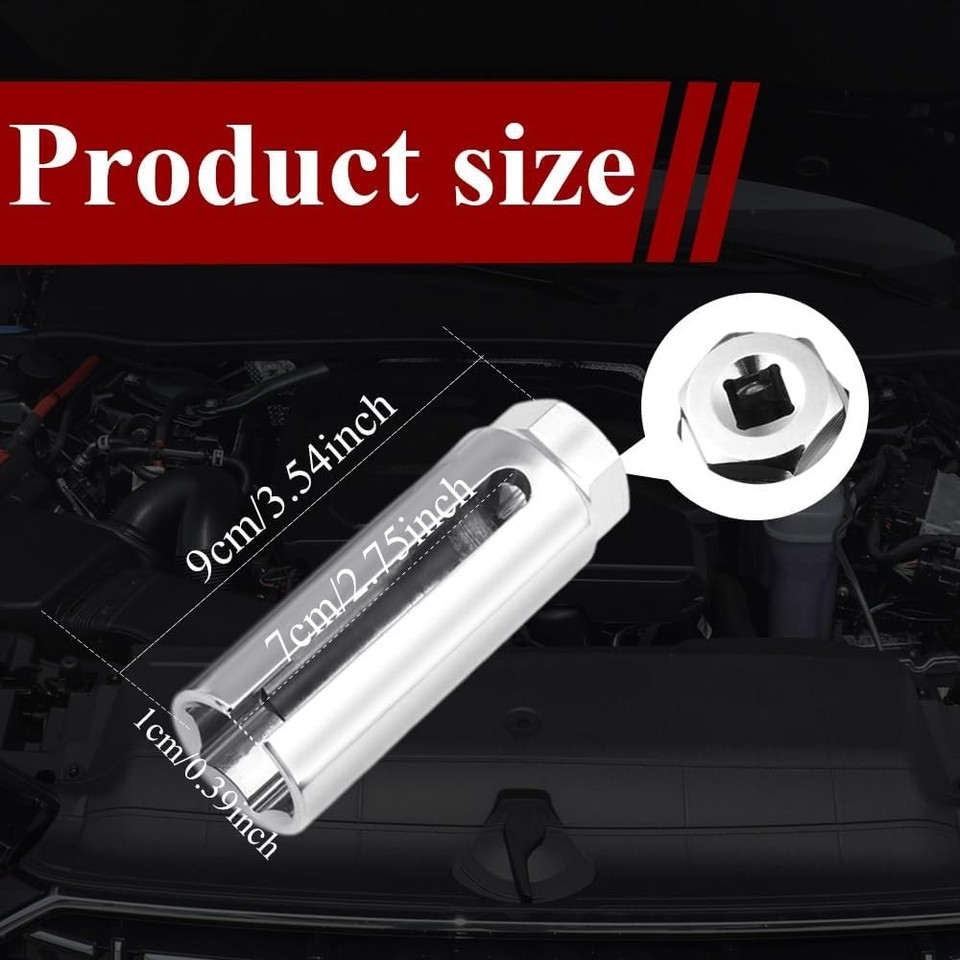 Socket, 7/8'' Replacement Oxygen Sensors with Side Wire Cutout, Opening ...