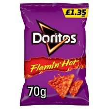 Doritos crisps Flaming Hot Sharing 70g x15 free shipping fast dispatch