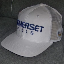 NEW PUKKA Mesh Trucker Golf Cap Hat SOMERSET HILLS COUNTRY CLUB White Adjustable