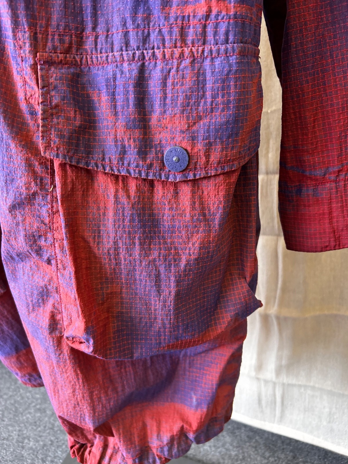 Stone Island Red Prototype Series 04 Manual Flocking Nylon Metal Grid OVD 23/100 image 6