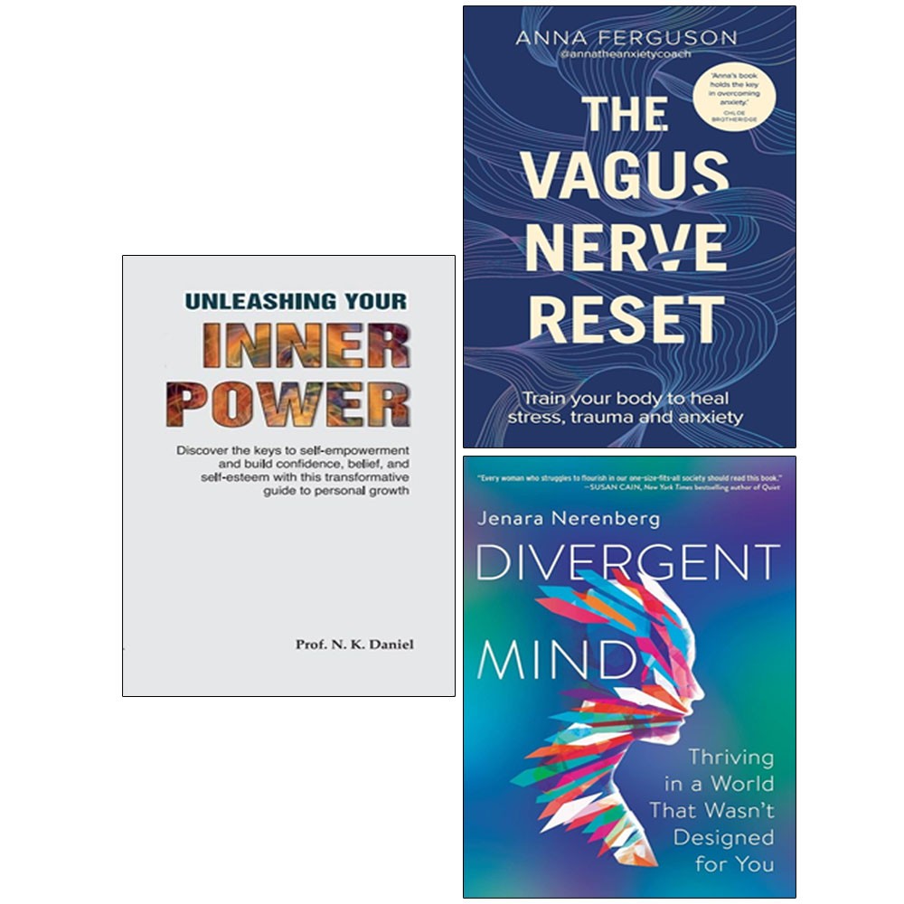 Unleashing Your Inner Power, Vagus Nerve Reset, Divergent Mind 3 Books Set