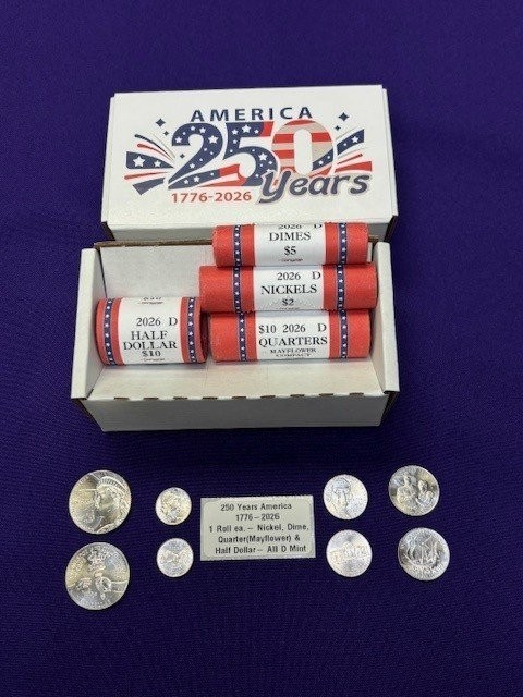 SPECIAL EDITION - 250 Years 2026 Collection of American Coin Rolls Denver Mint - alternate view 3