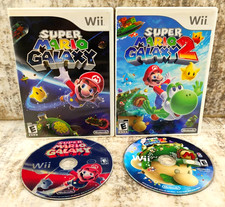 Super Mario Galaxy  Super Mario Galaxy 2 Bundle Wii No Manual  Refurb Discs 