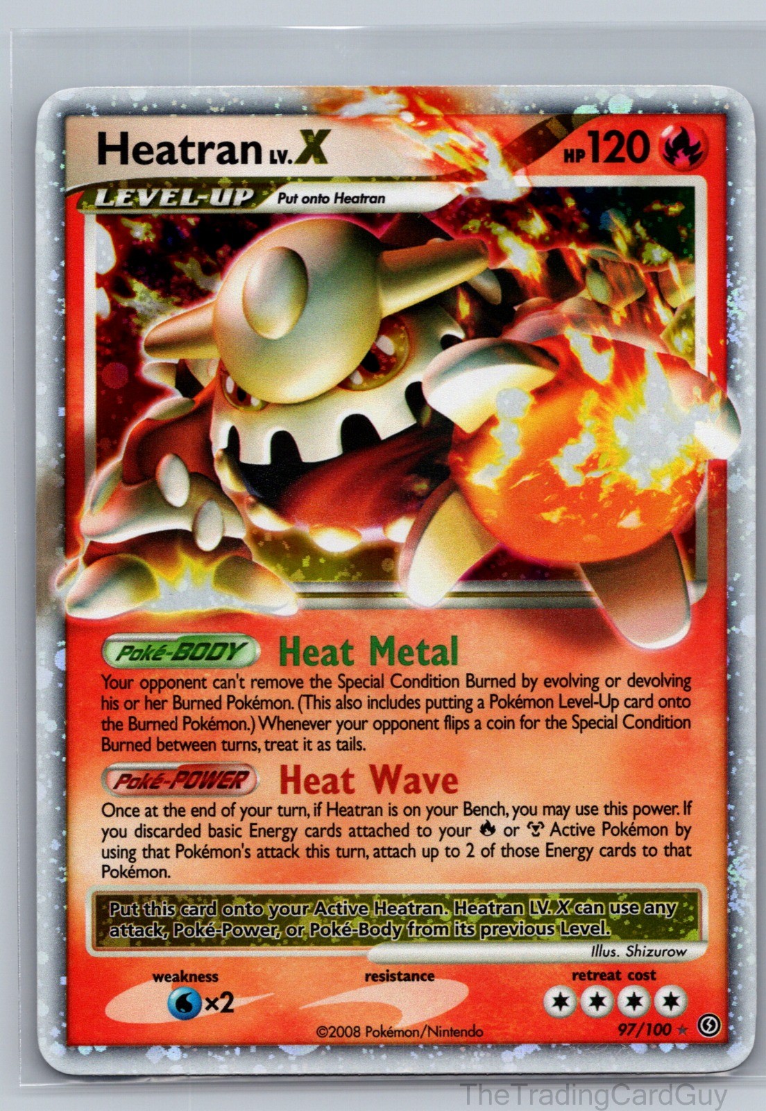Heatran LV.X Ultra Rare Stormfront Holo 97/100 NM