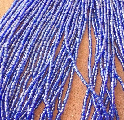 9/0 Charlotte 3Cut Czech PRECIOSA Montana Blue Luster Glass Seed Beads-Full Hank