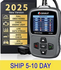 CGSULIT Scan Tool SC204 OBD2 Scanner, Check Engine Light Code Reader with Reset,