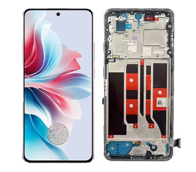 Für Oppo Reno11 F CPH2603 AMOLED Display Full LCD Screen Touch Digitizer + Rahmen